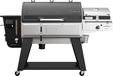 woodwind pellet grill in stainless steel with bbq sear box|camp chef woodwind sidekick grill.